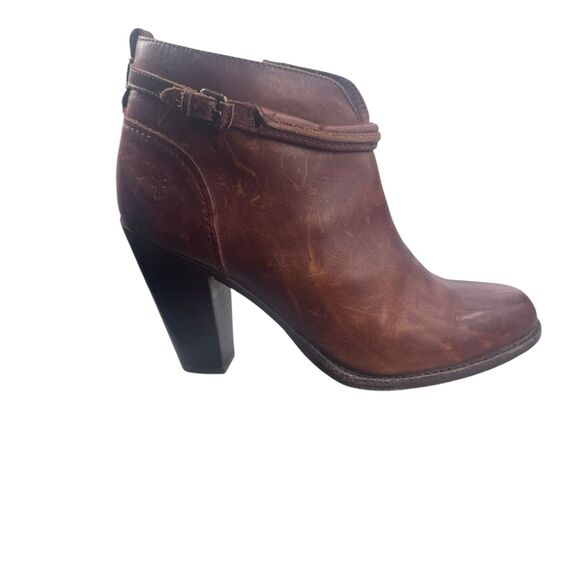 Frye Jenny Brown Ankle Boots - Picture 4 of 16
